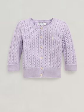 Ralph Lauren baby girl lavender cable cardigan